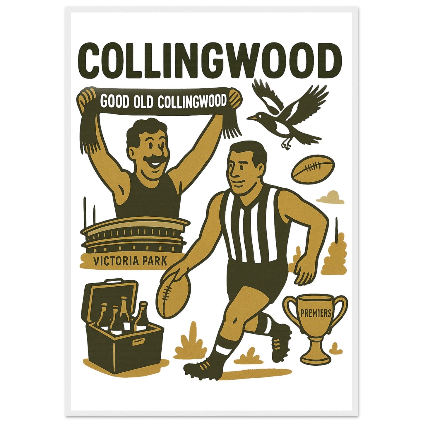 Collingwood Framed Wall Art - VFtees