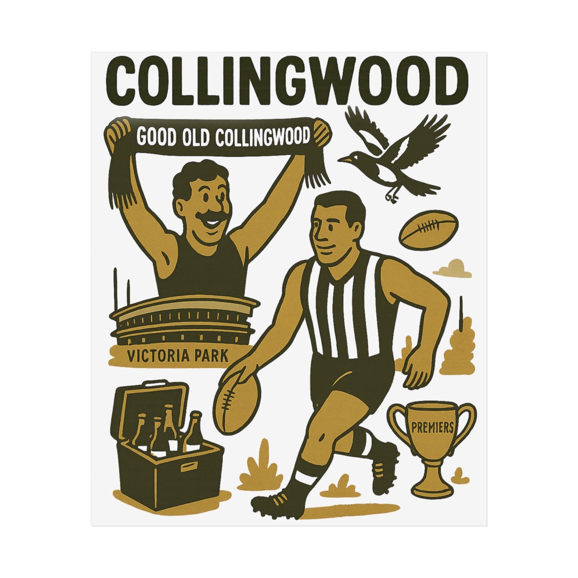 Collingwood Vintage Wall Art - VFtees