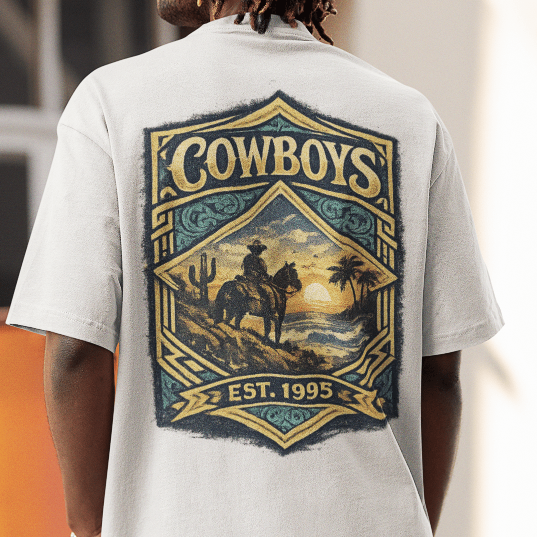Cowboys League Wave Tee - VFtees