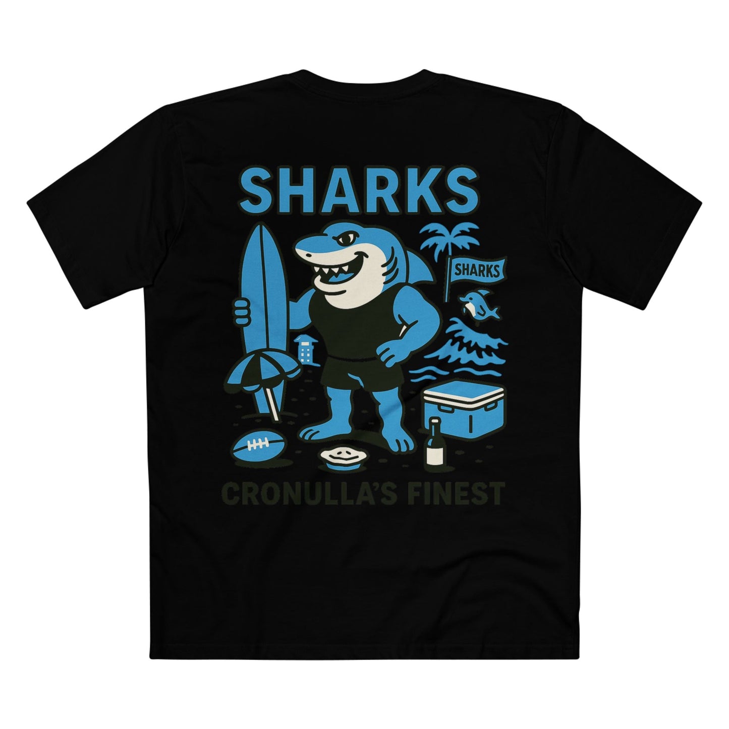Cronulla Rugby League Tee - Sharks Club Series - VFtees