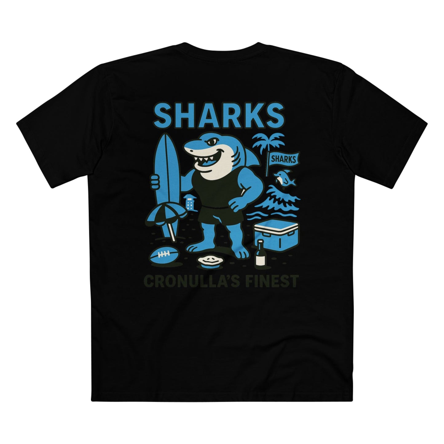 Cronulla Rugby League Tee - Sharks Club Series - VFtees