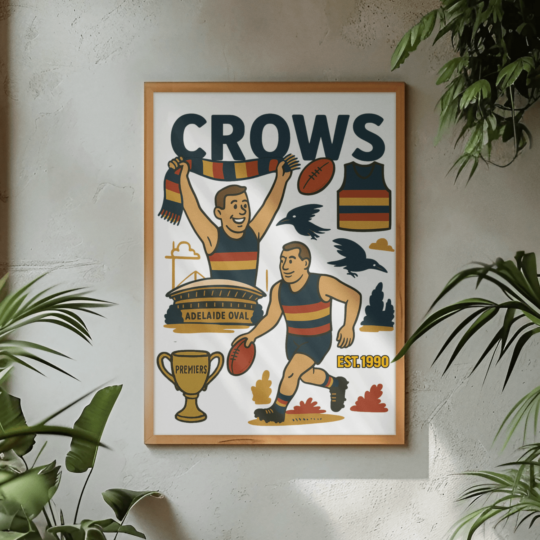 Crows Framed Wall Art - VFtees