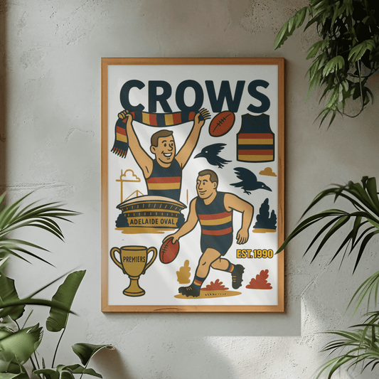Crows Framed Wall Art - VFtees