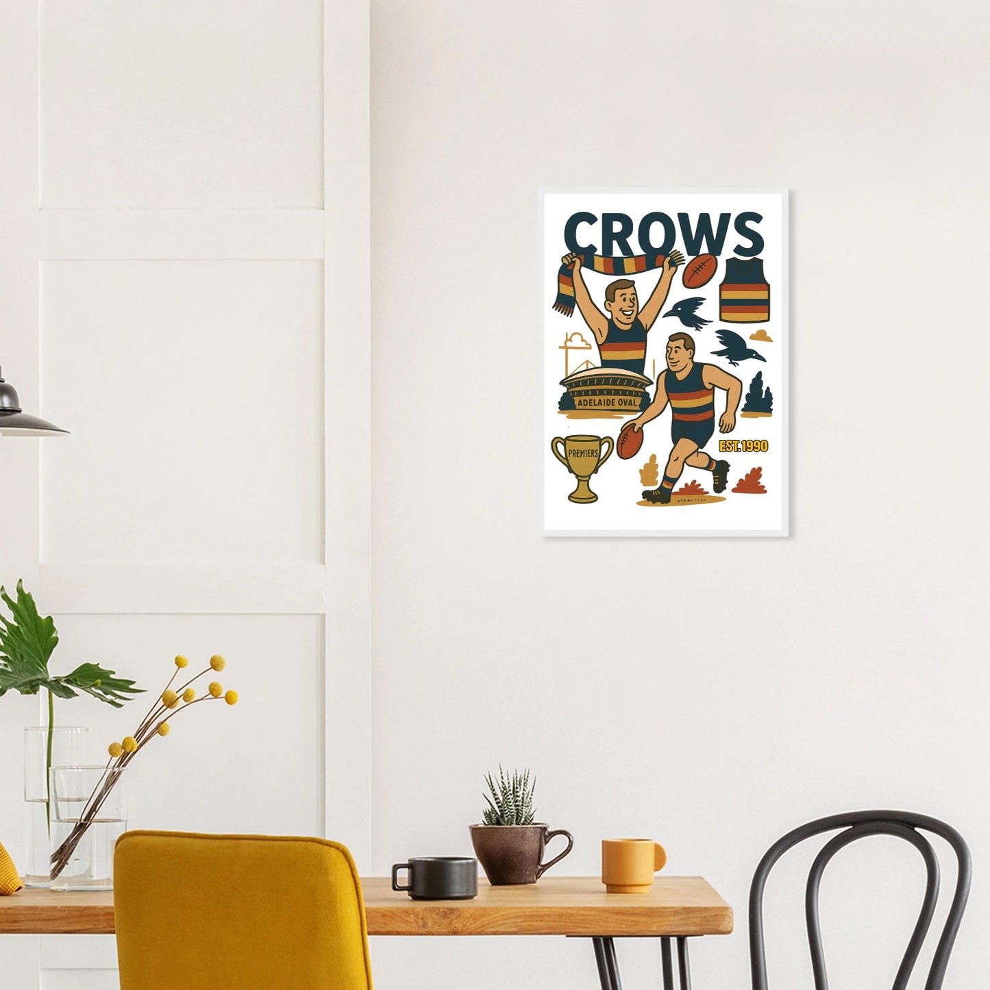 Crows Framed Wall Art - VFtees