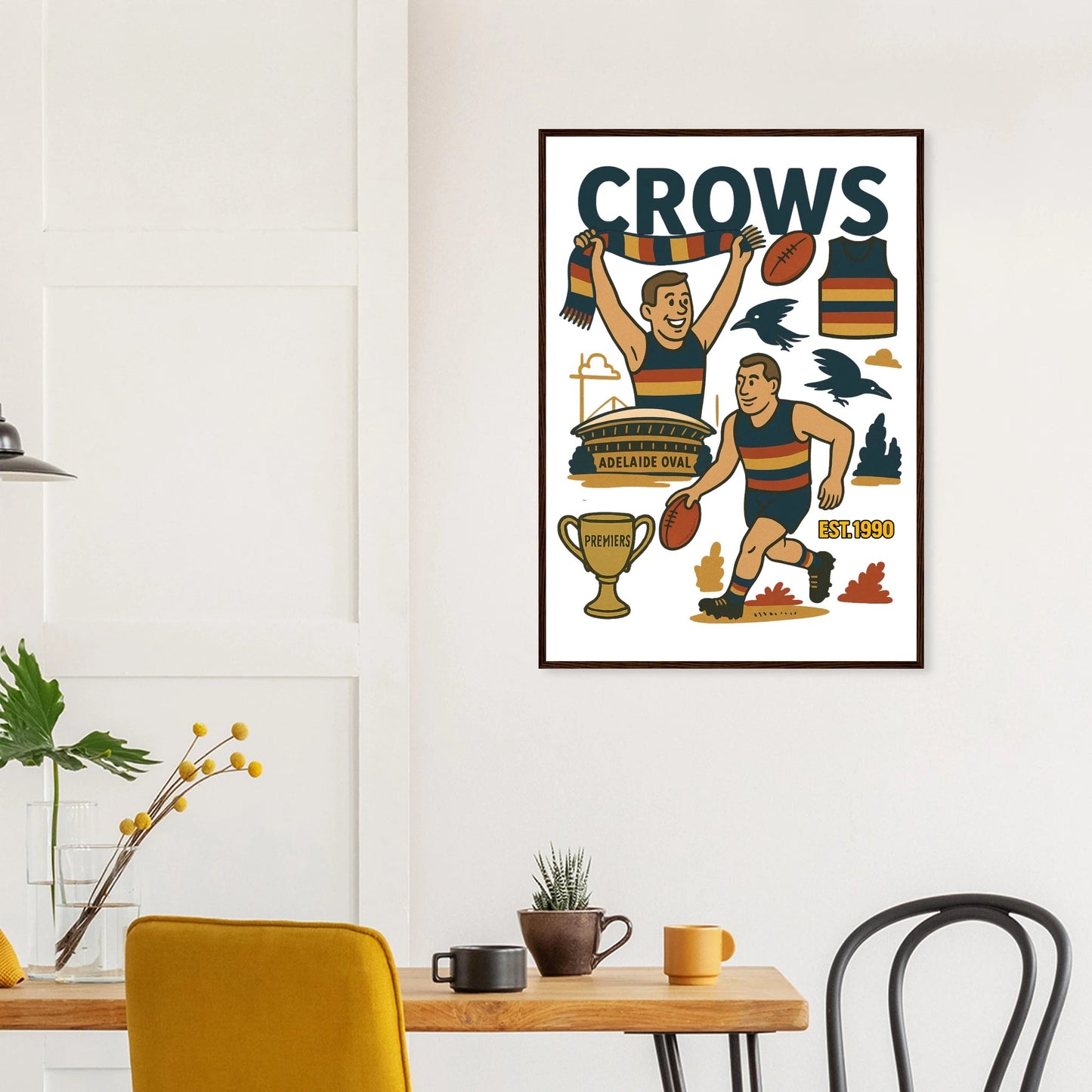 Crows Framed Wall Art - VFtees