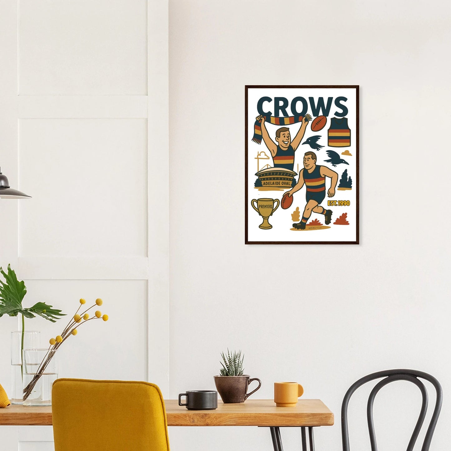 Crows Framed Wall Art - VFtees