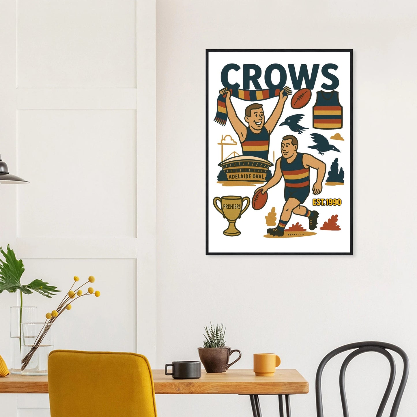 Crows Framed Wall Art - VFtees