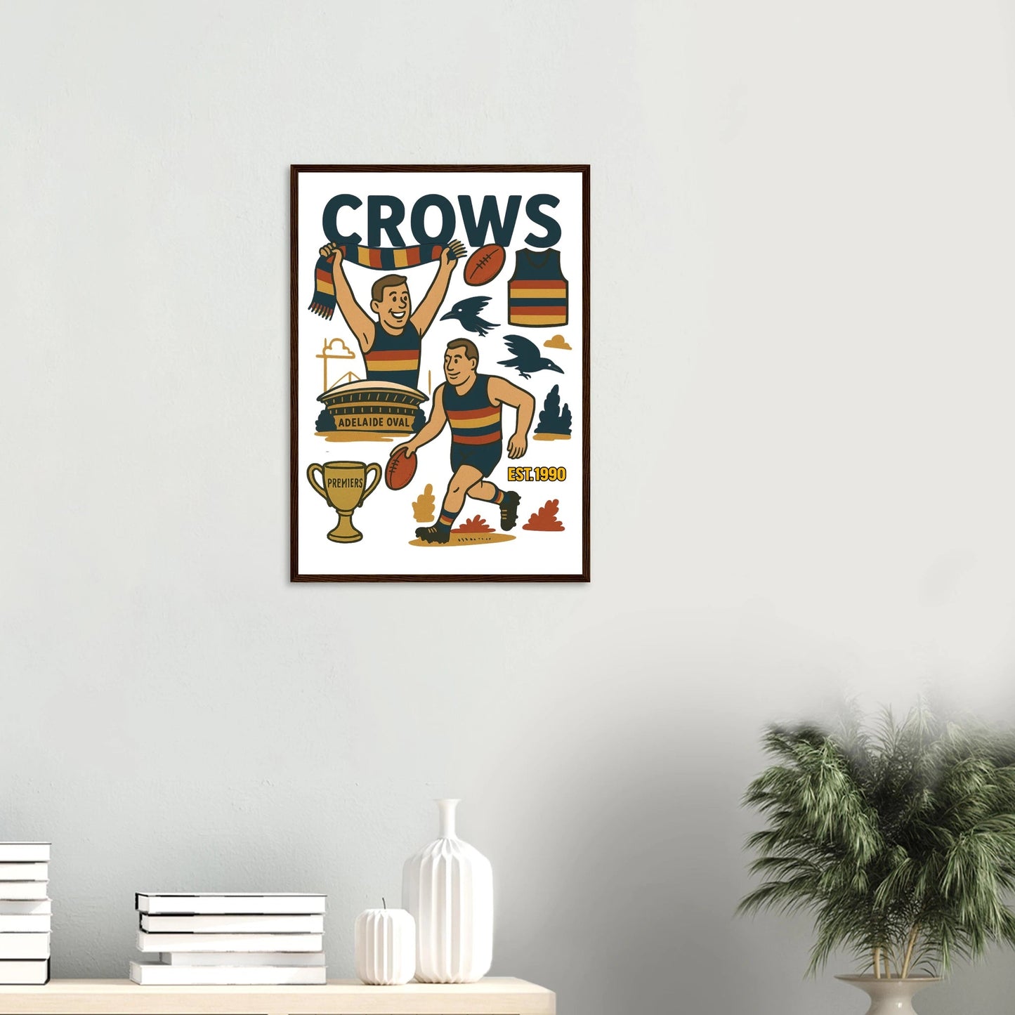 Crows Framed Wall Art - VFtees