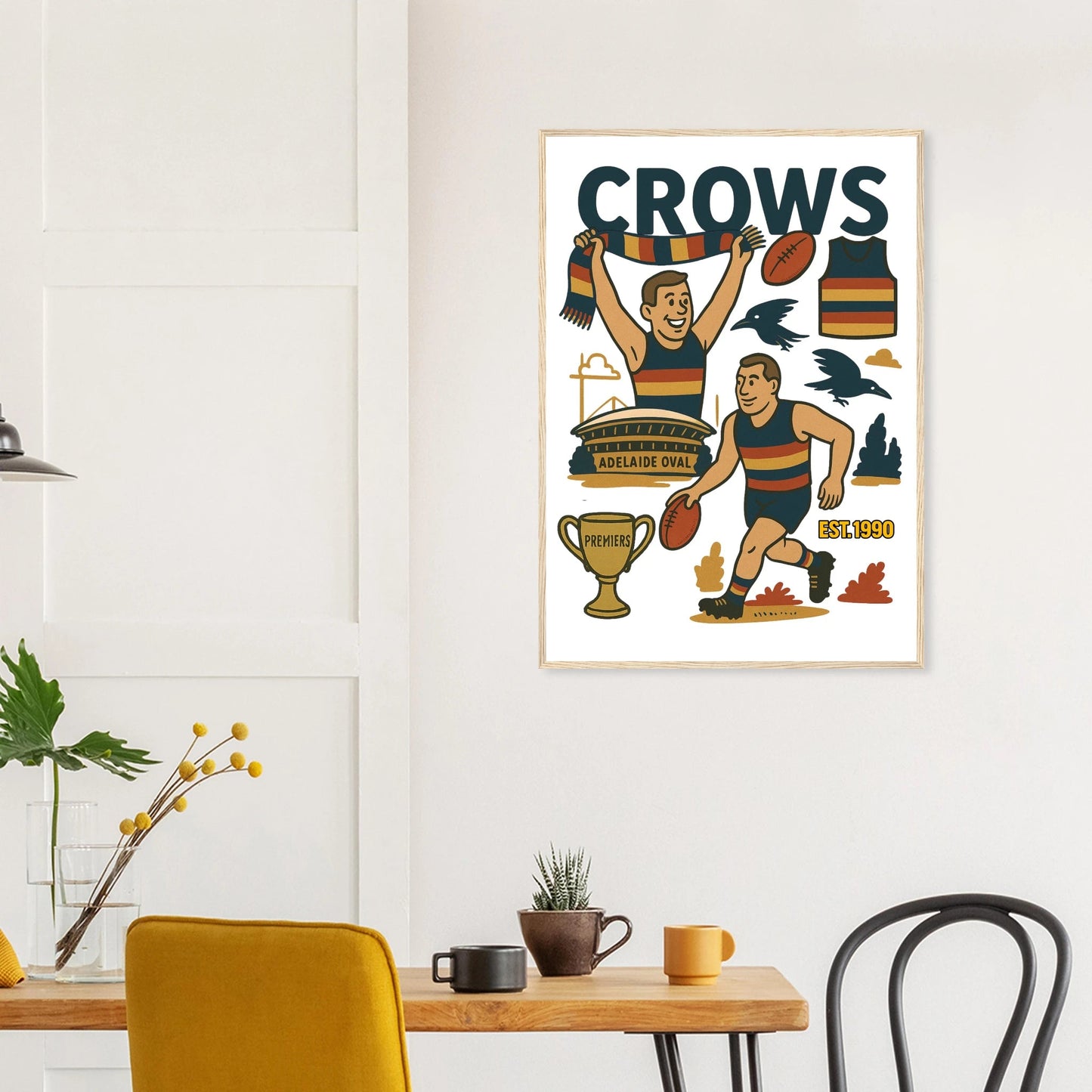 Crows Framed Wall Art - VFtees