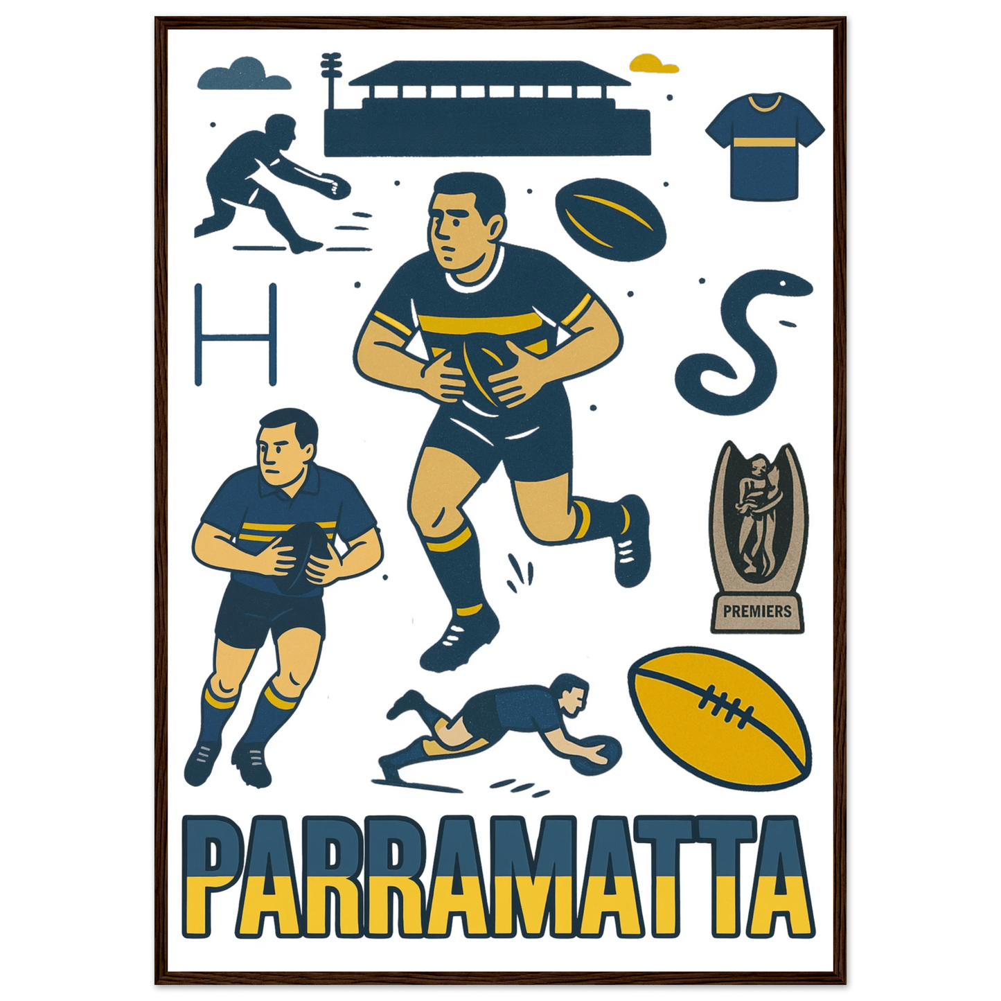 Eels Framed Wall Art - VFtees