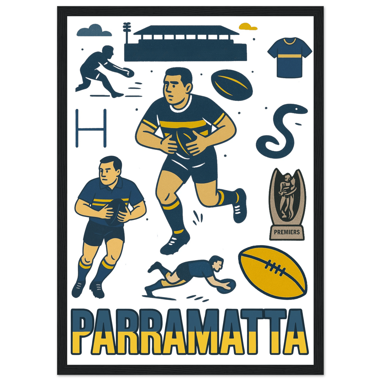 Eels Framed Wall Art - VFtees