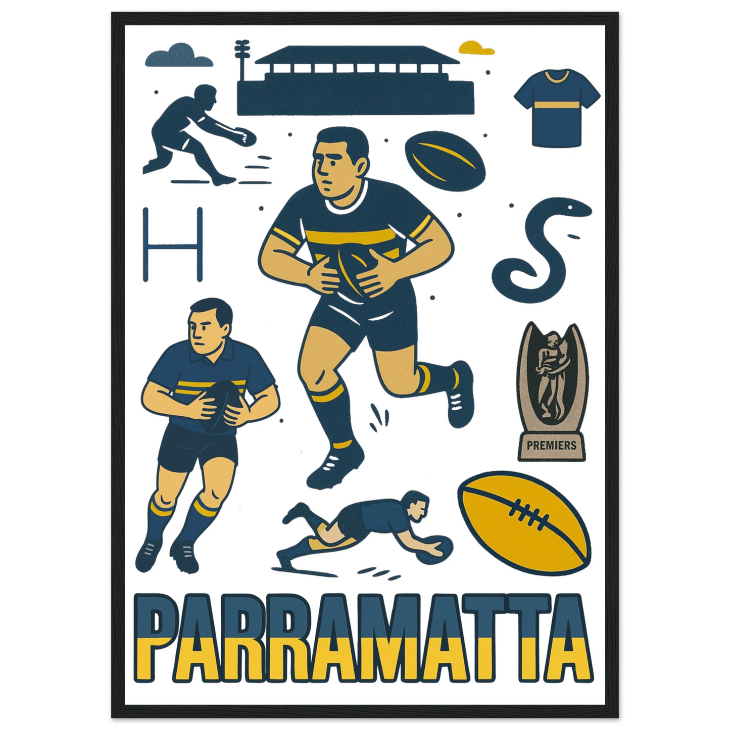 Eels Framed Wall Art - VFtees