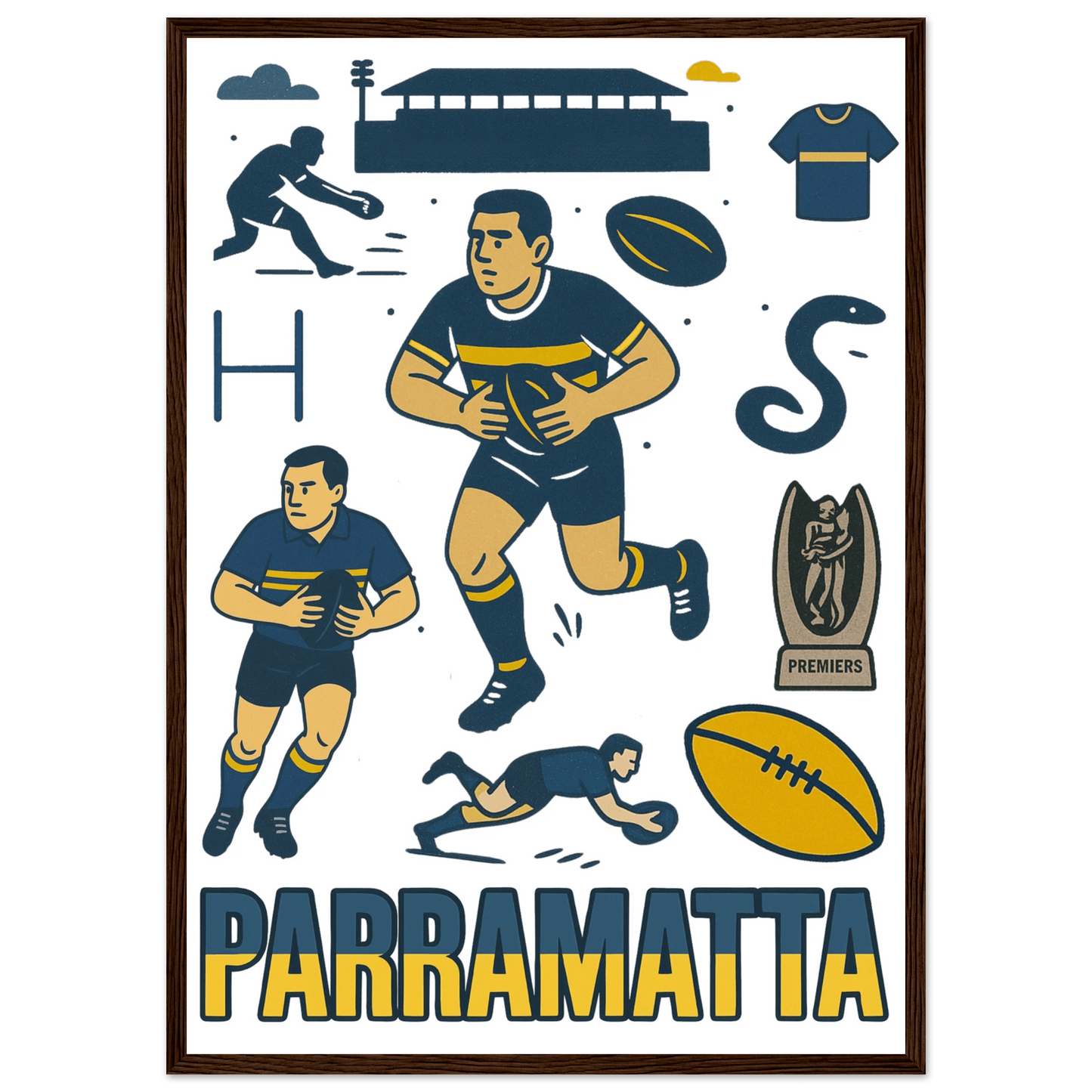 Eels Framed Wall Art - VFtees