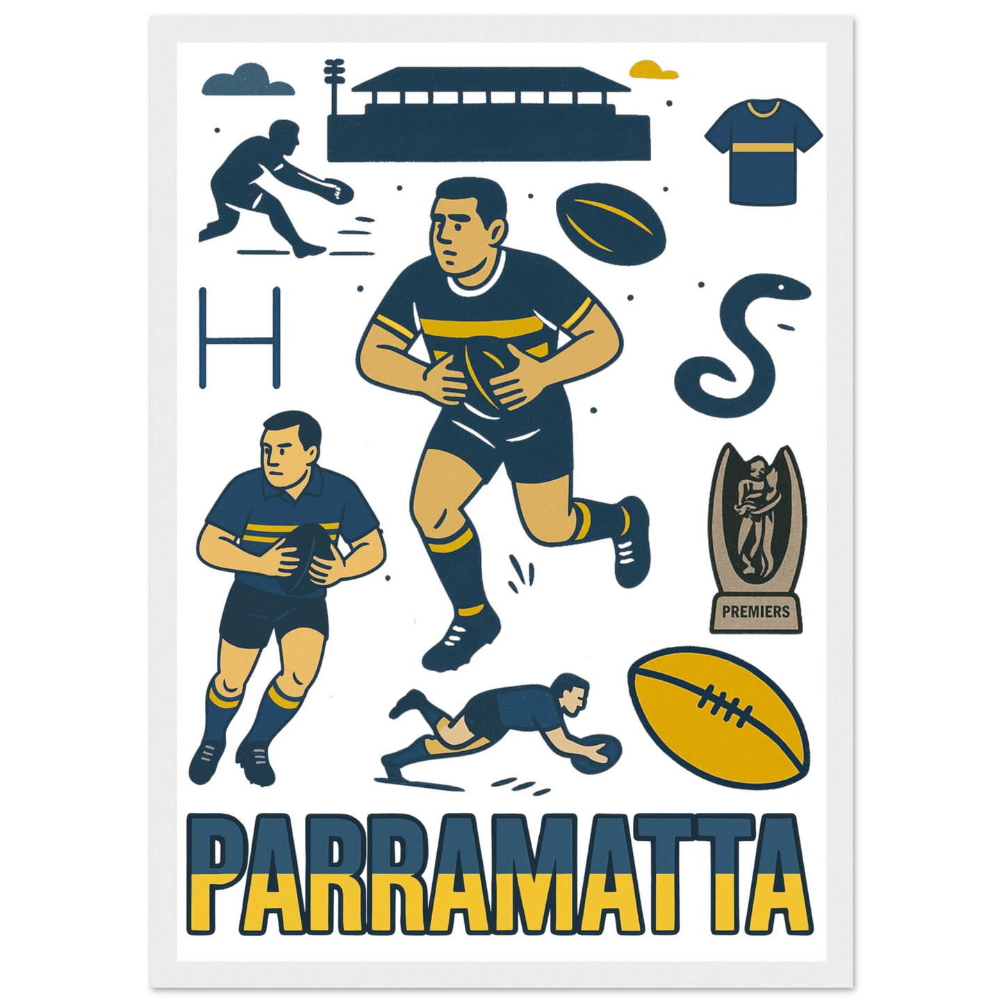 Eels Framed Wall Art - VFtees