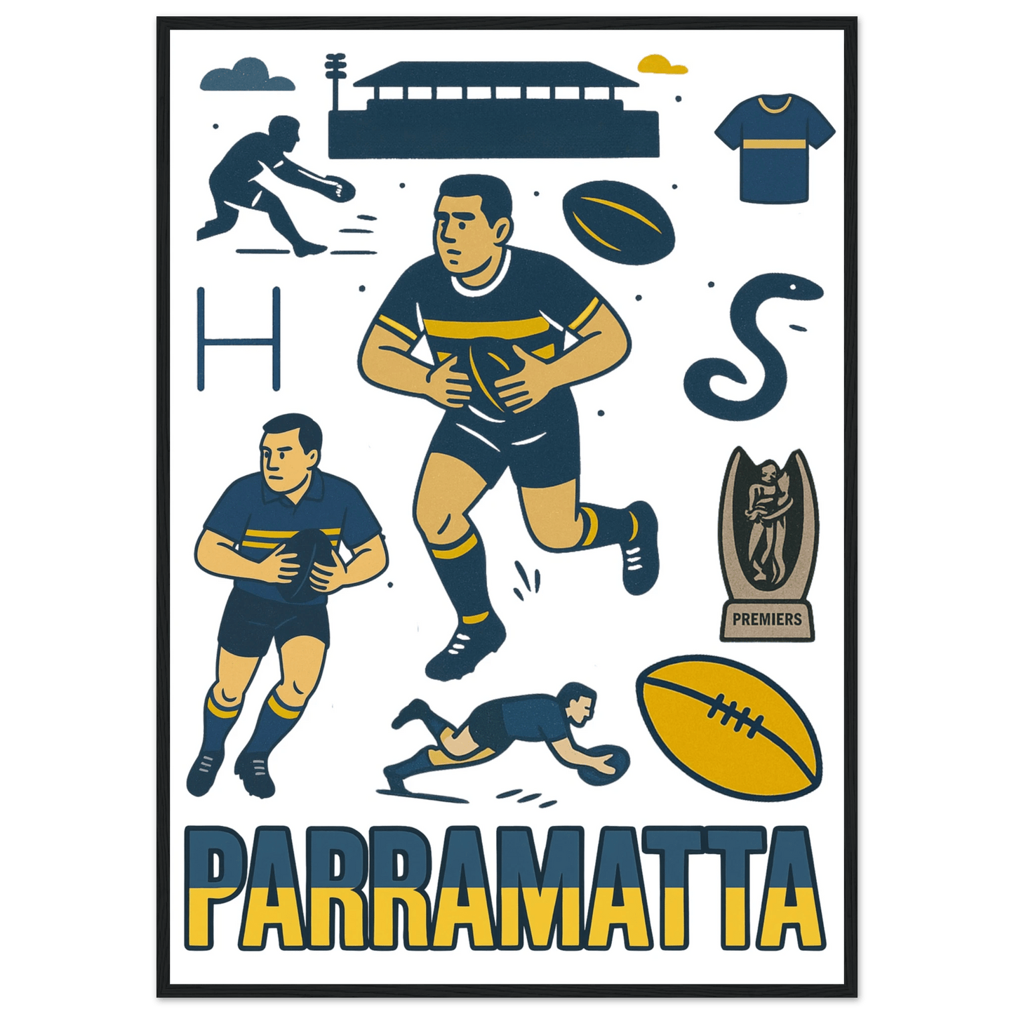 Eels Framed Wall Art - VFtees