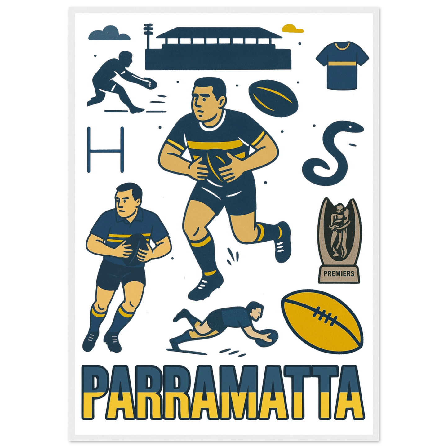 Eels Framed Wall Art - VFtees