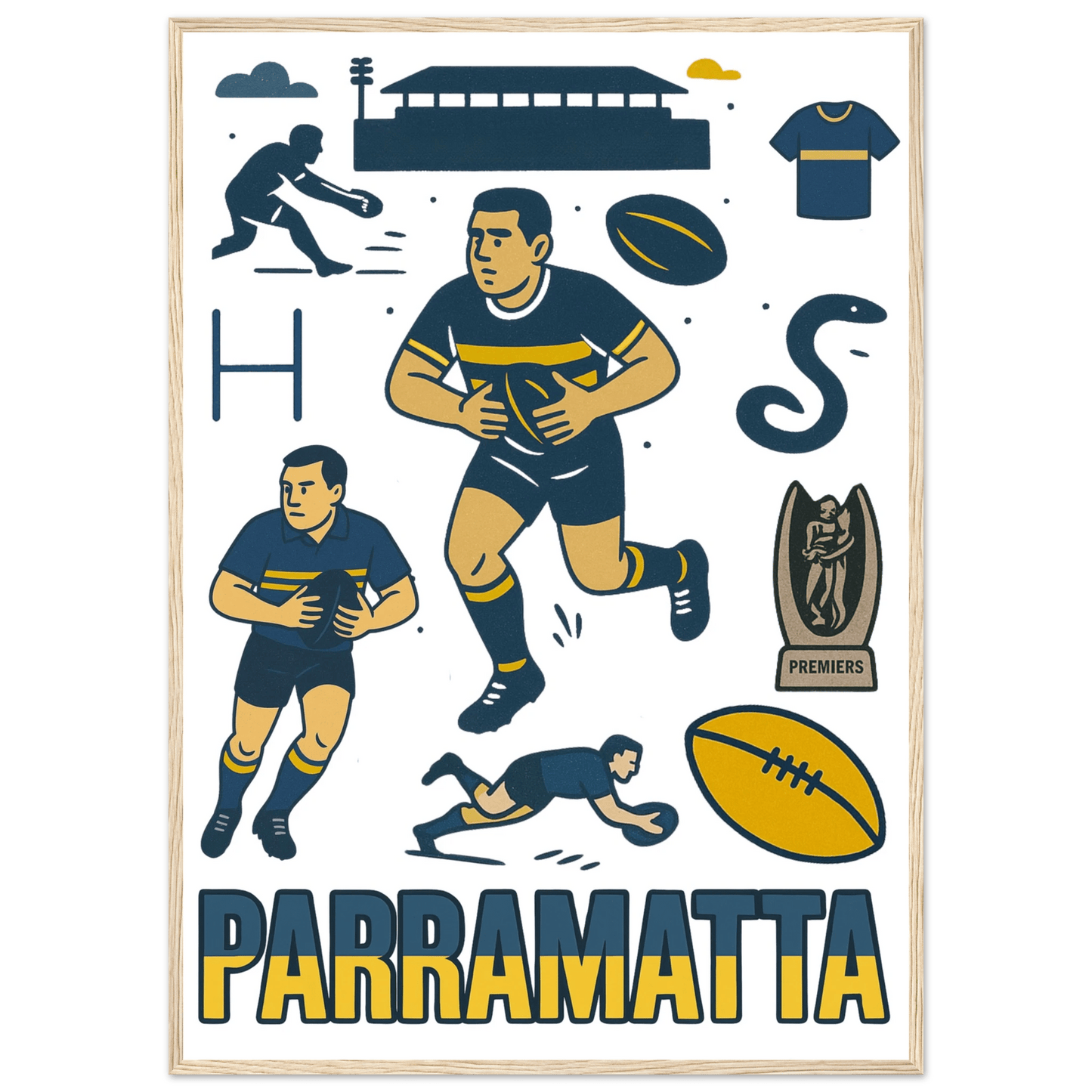 Eels Framed Wall Art - VFtees