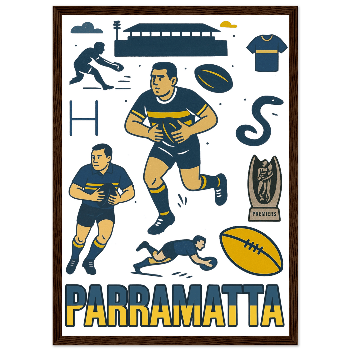 Eels Framed Wall Art - VFtees