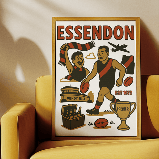 Essendon - Framed Wall Art - VFtees