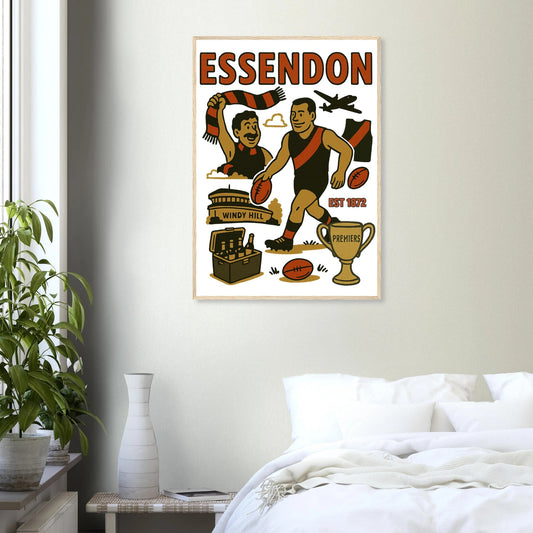 Essendon - Framed Wall Art - VFtees