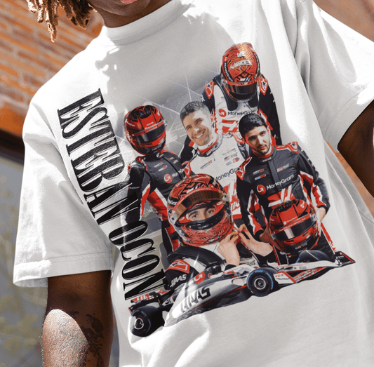 Esteban Ocon Haas F1 Graphic Tee - VFtees