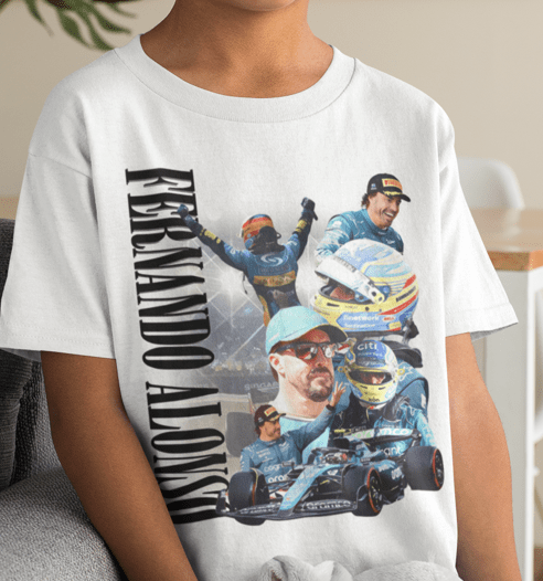 Fernando Alonso Formula One (F1) Graphic tee (Kids) - VFtees