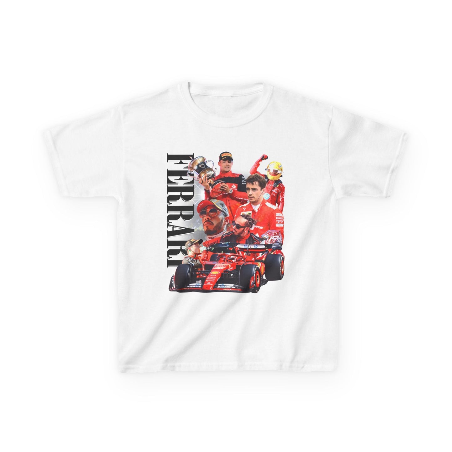 Ferrari F1 Team Tee (Lewis Hamilton Charles Leclerc) Kids - VFtees