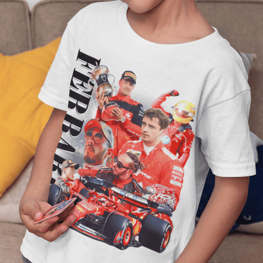 Ferrari F1 Team Tee (Lewis Hamilton Charles Leclerc) Kids - VFtees