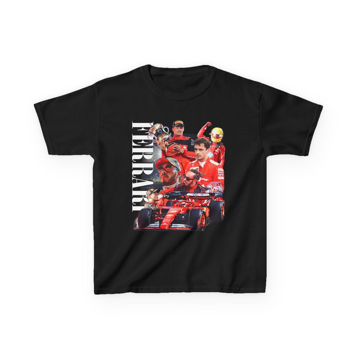 Ferrari F1 Team Tee (Lewis Hamilton Charles Leclerc) Kids - VFtees