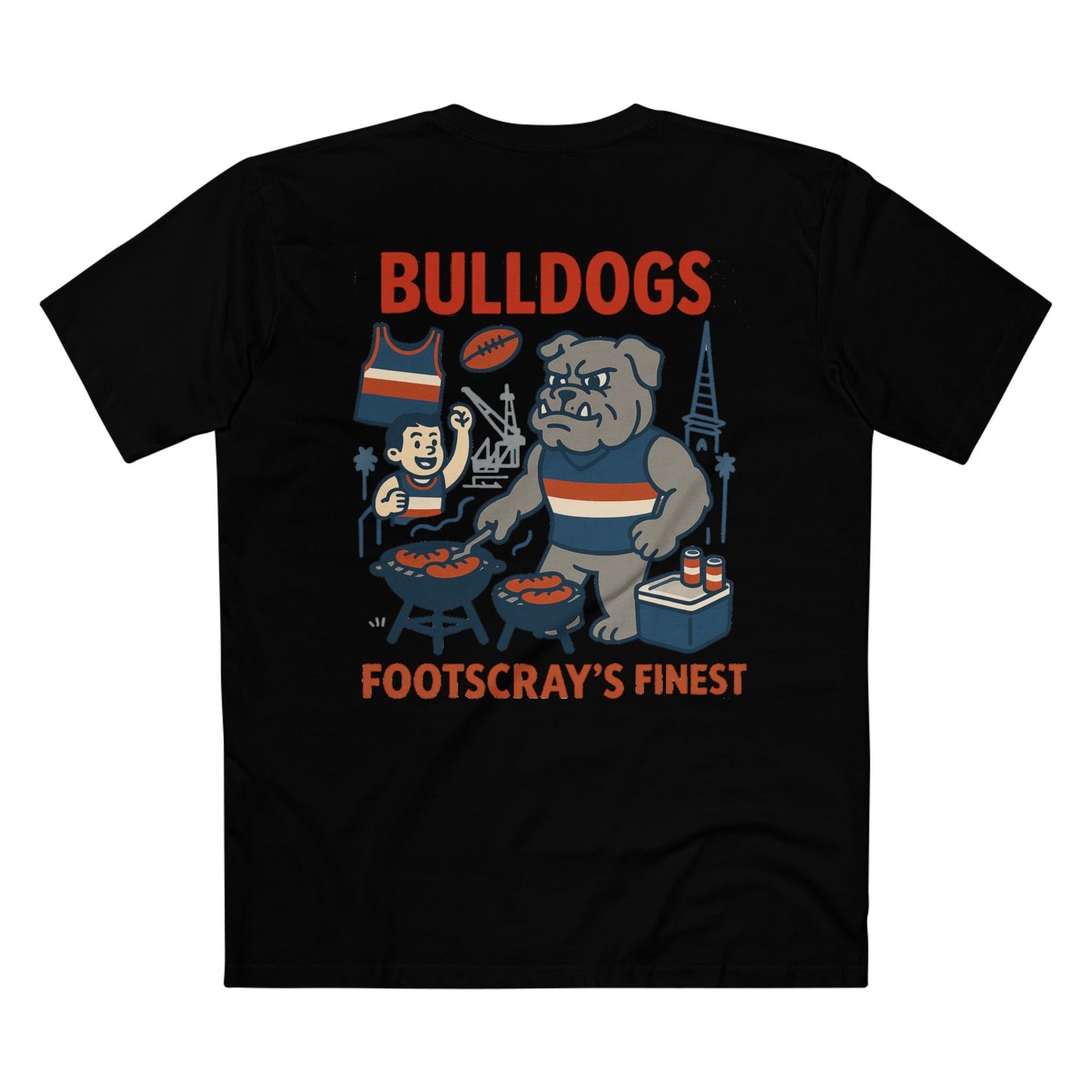 Footscray Footy Tee - Bulldogs Club Series - VFtees