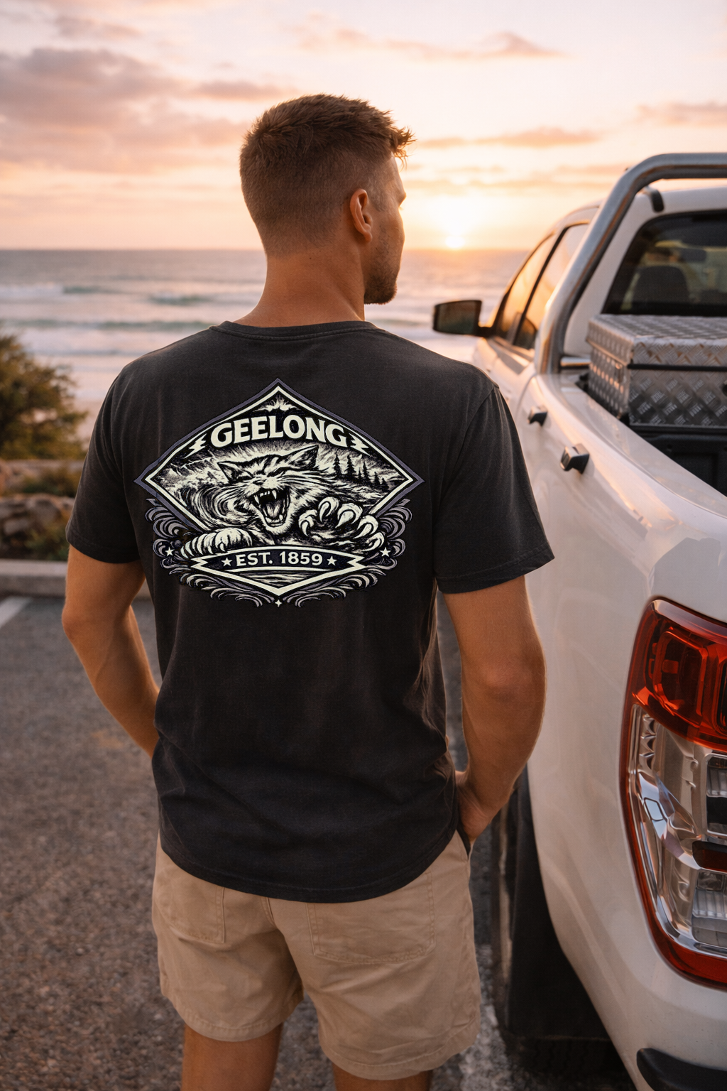 Geelong Football Wave Tee