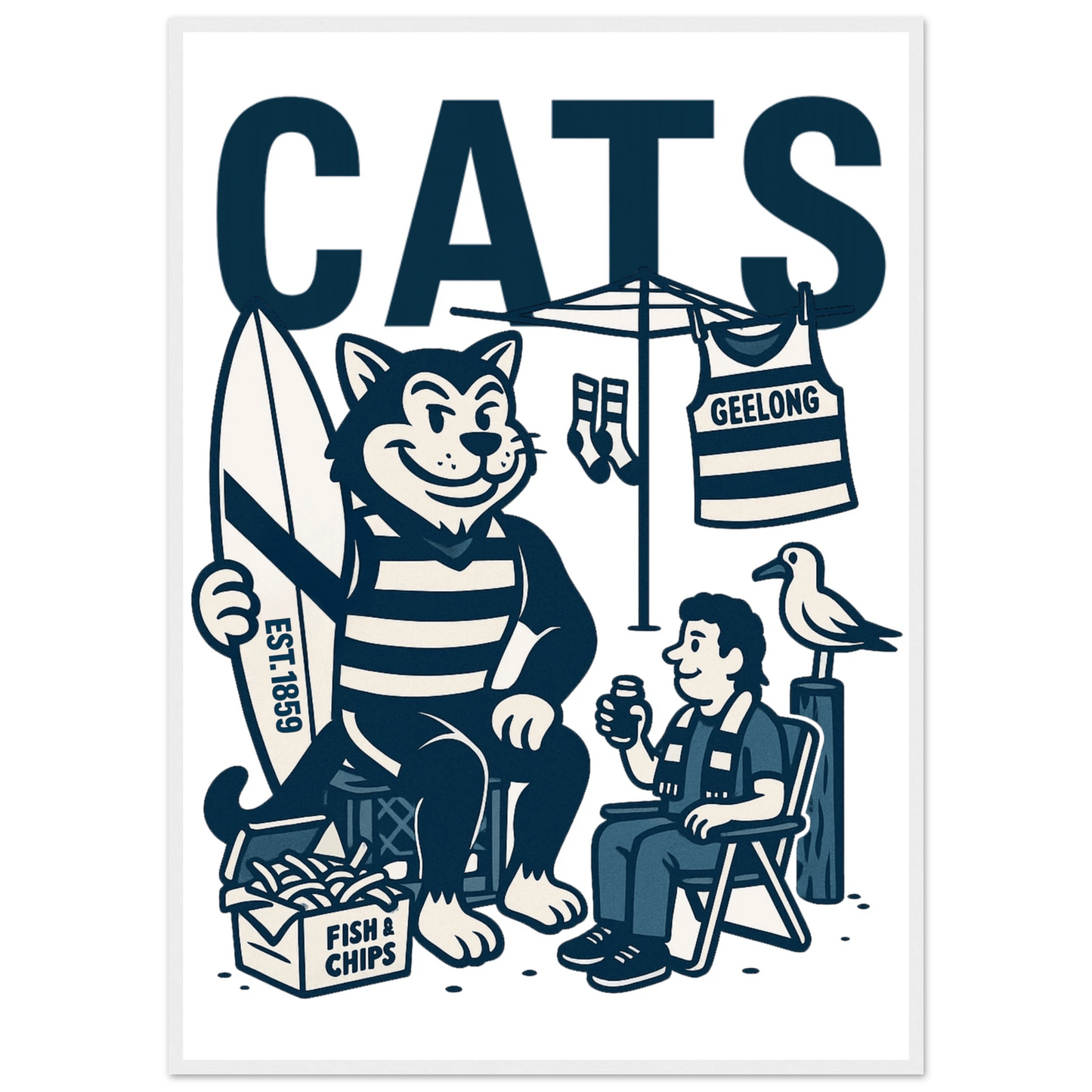 Geelong Framed Wall Art - VFtees