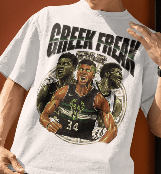 Giannis Antetokounmpo "Greek Freak" NBA Graphic Tee - VFtees