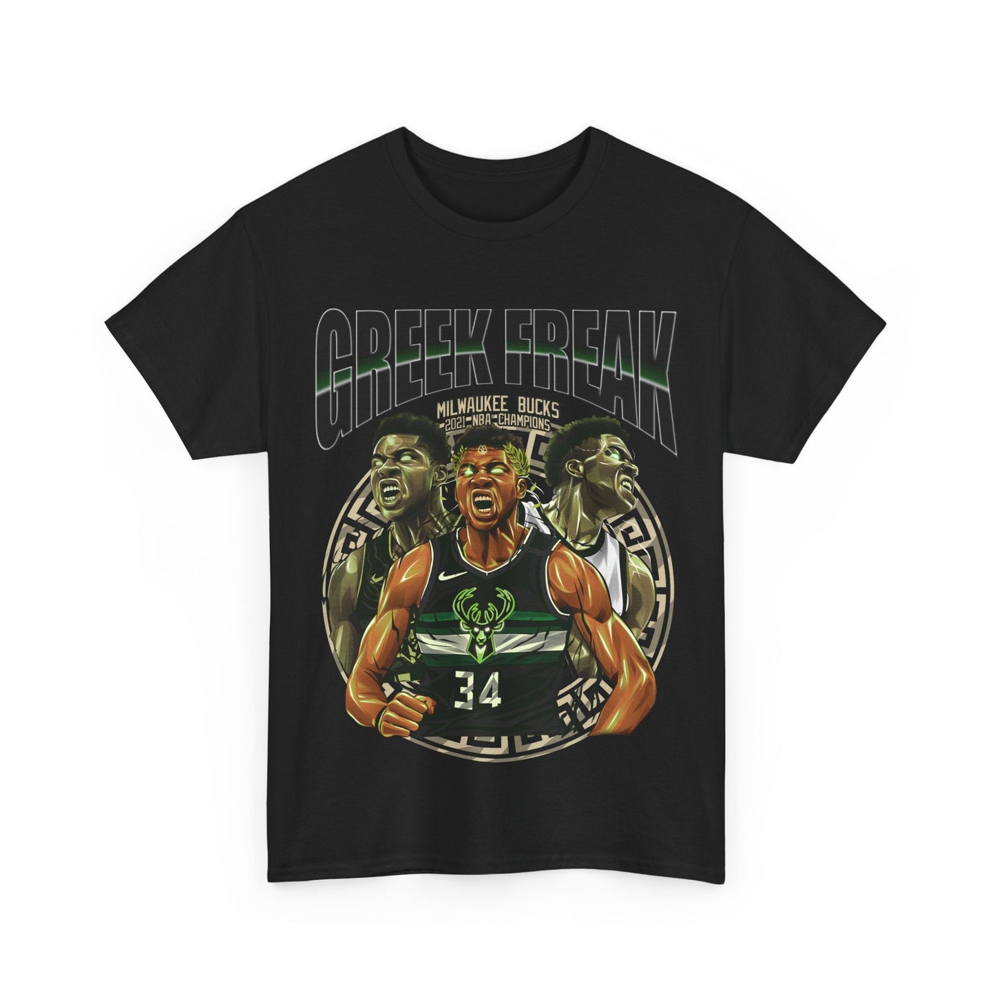 Giannis Antetokounmpo "Greek Freak" NBA Graphic Tee - VFtees