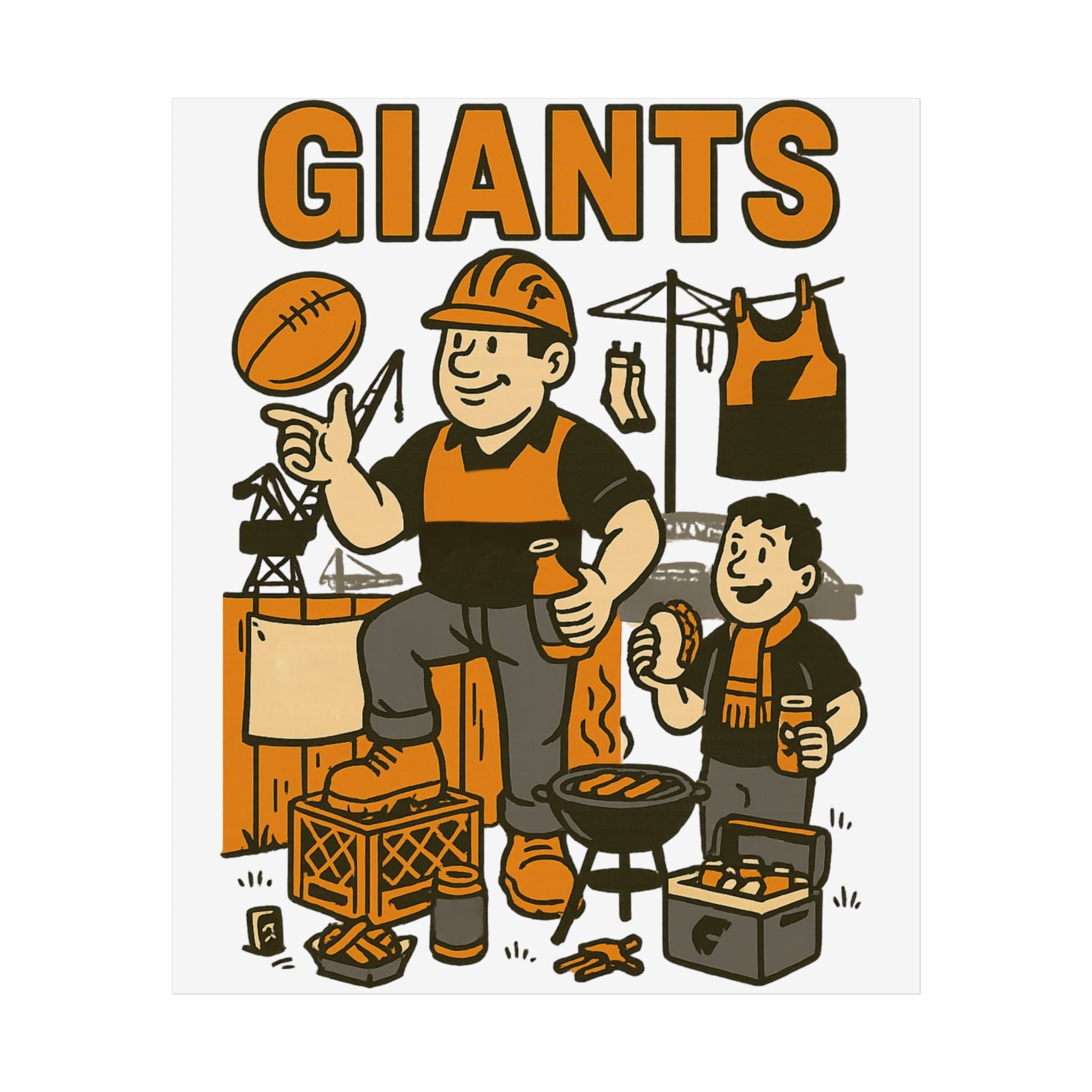 Giants Vintage Wall Art (Limited Release) - VFtees