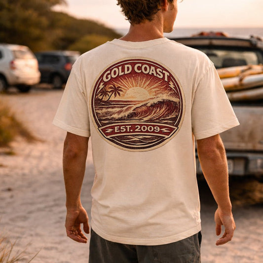 Gold Coast Football Wave Tee - VFtees