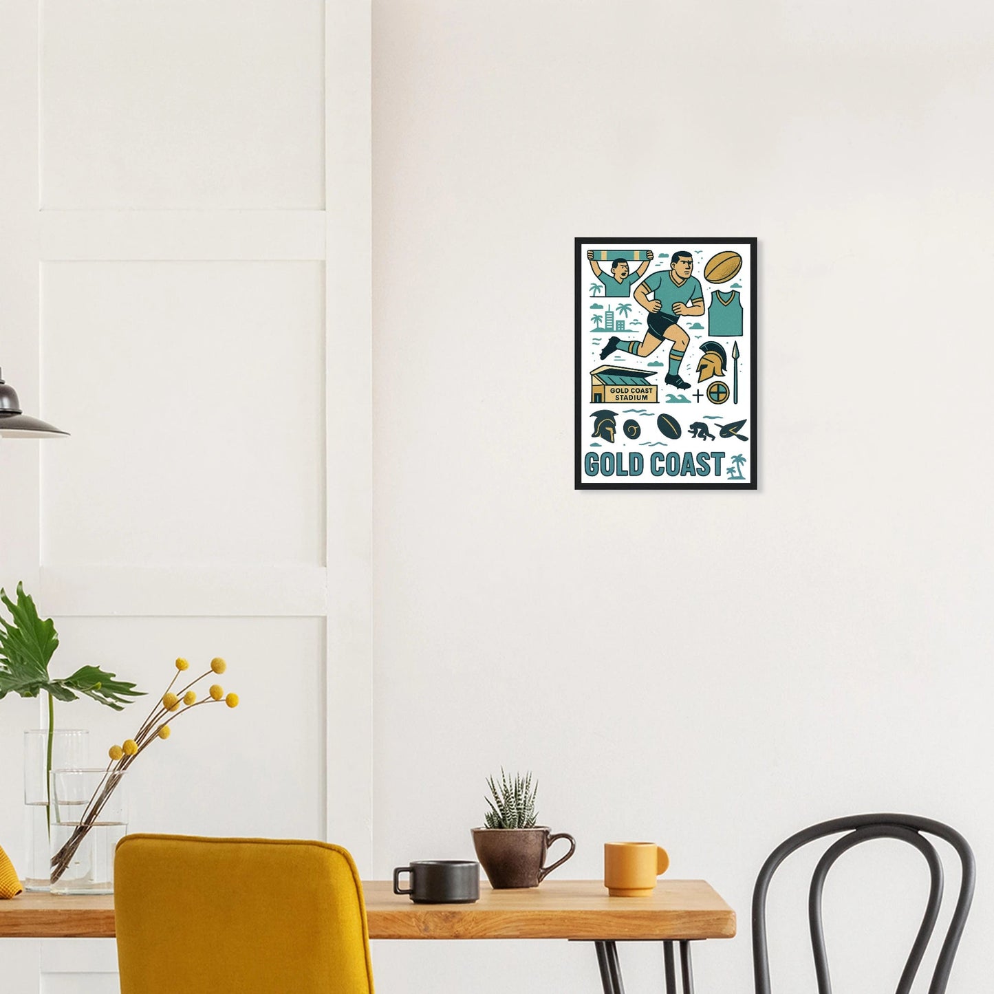 Gold Coast - Framed Wall Art - VFtees