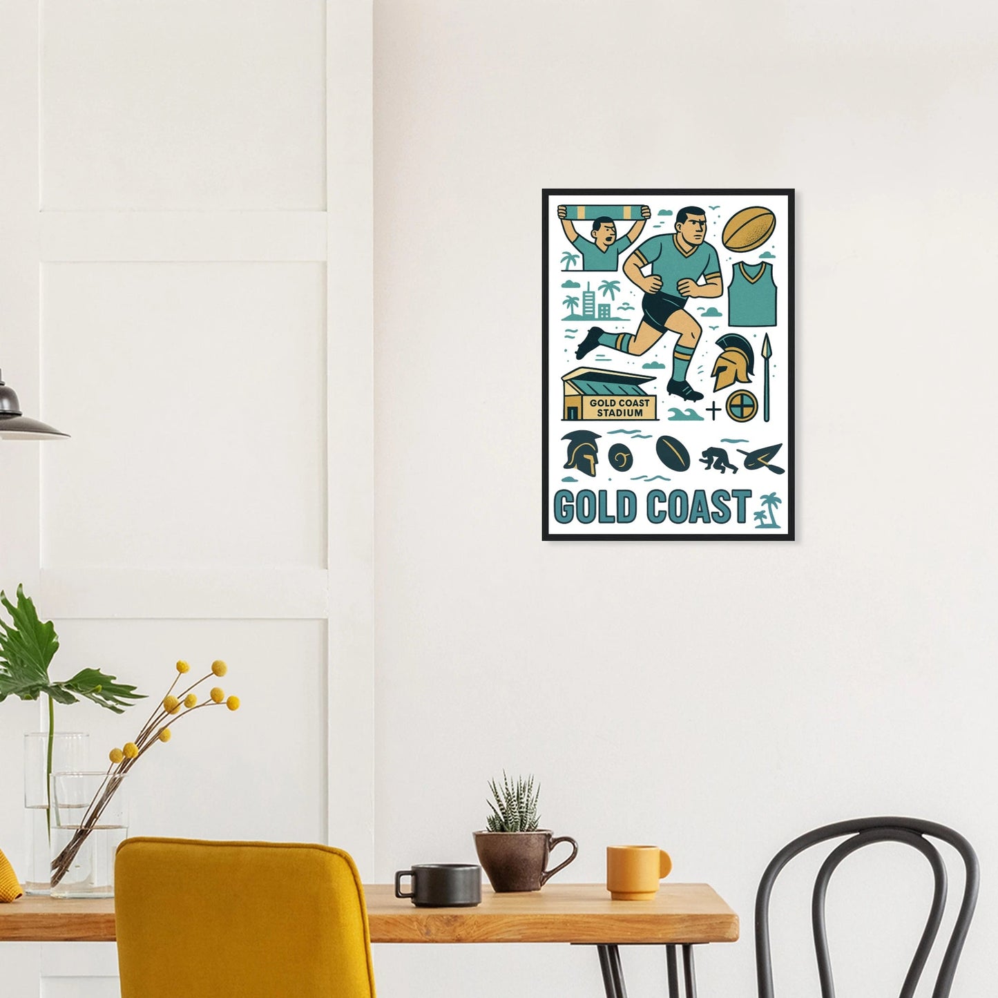 Gold Coast - Framed Wall Art - VFtees