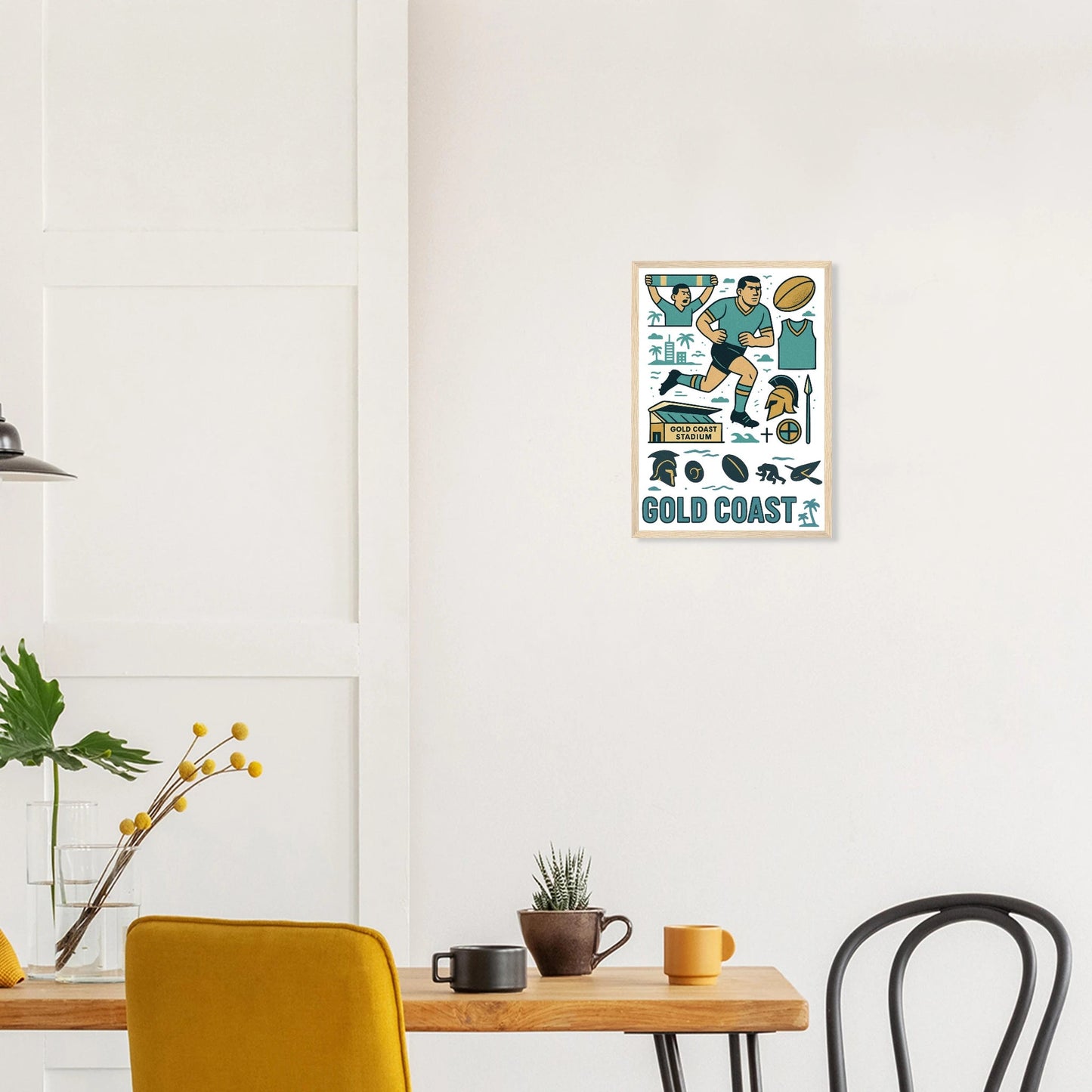 Gold Coast - Framed Wall Art - VFtees