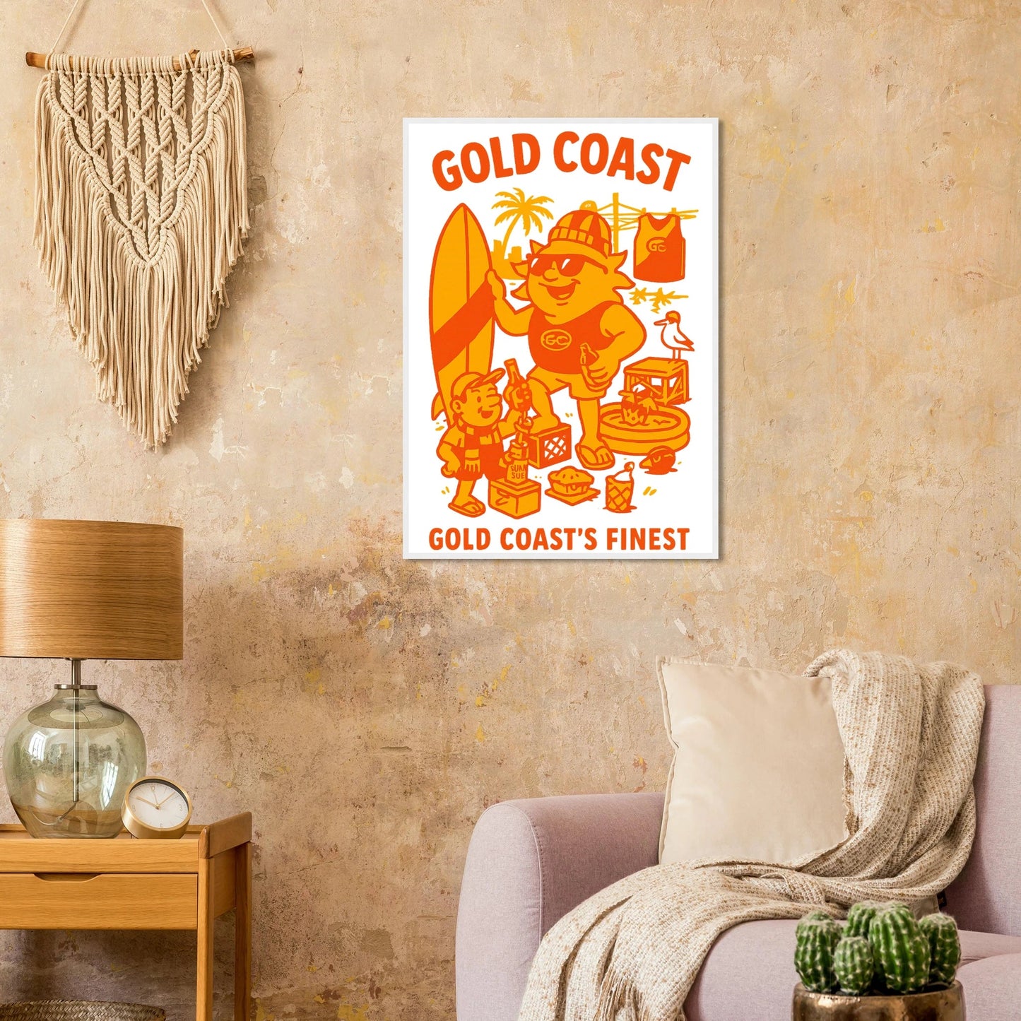 Gold Coast - Framed Wall Art - VFtees