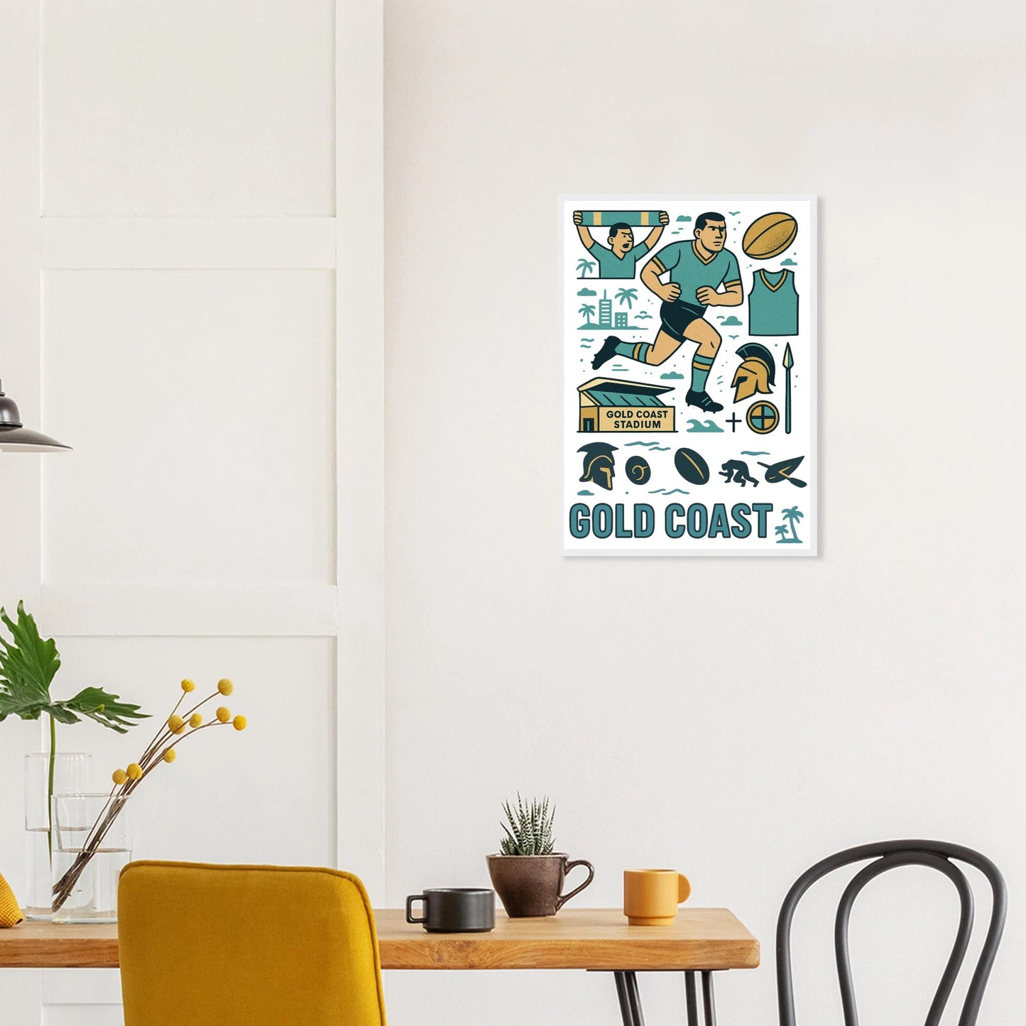 Gold Coast - Framed Wall Art - VFtees