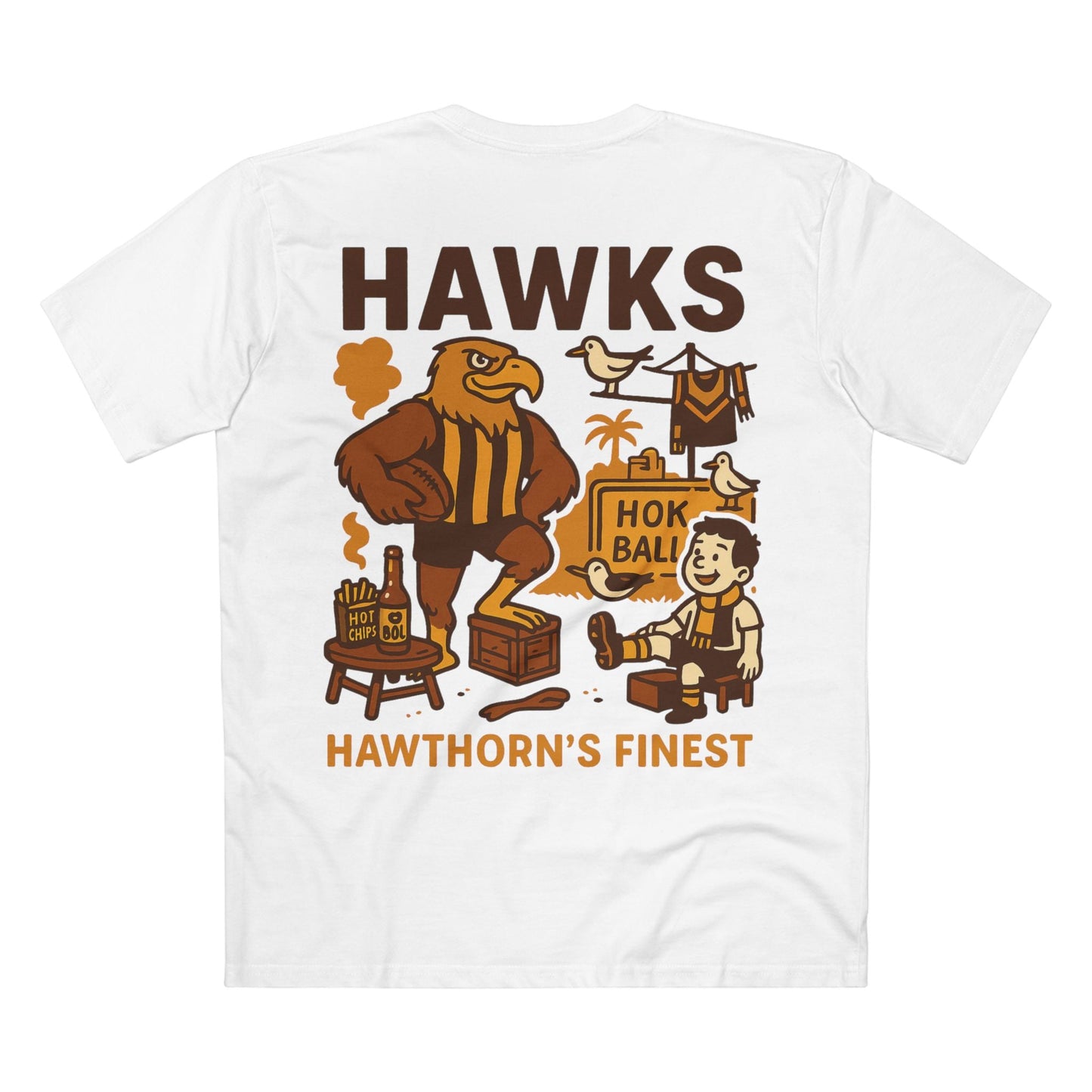 Hawthorn Footy Tee - Hawks Club Series - VFtees