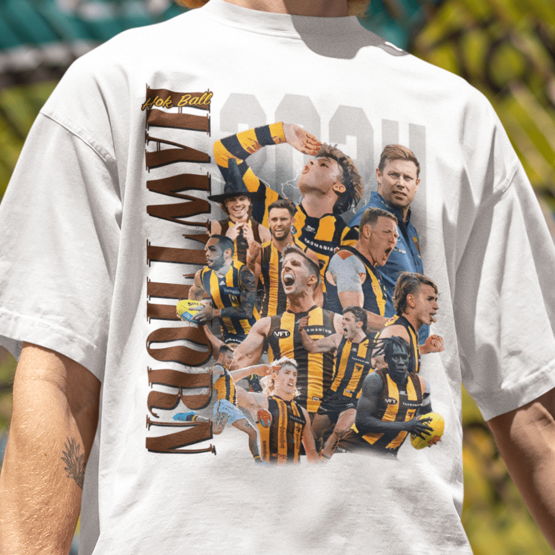 Hawthorn Hok Ball 2024 AFL Tee - VFtees