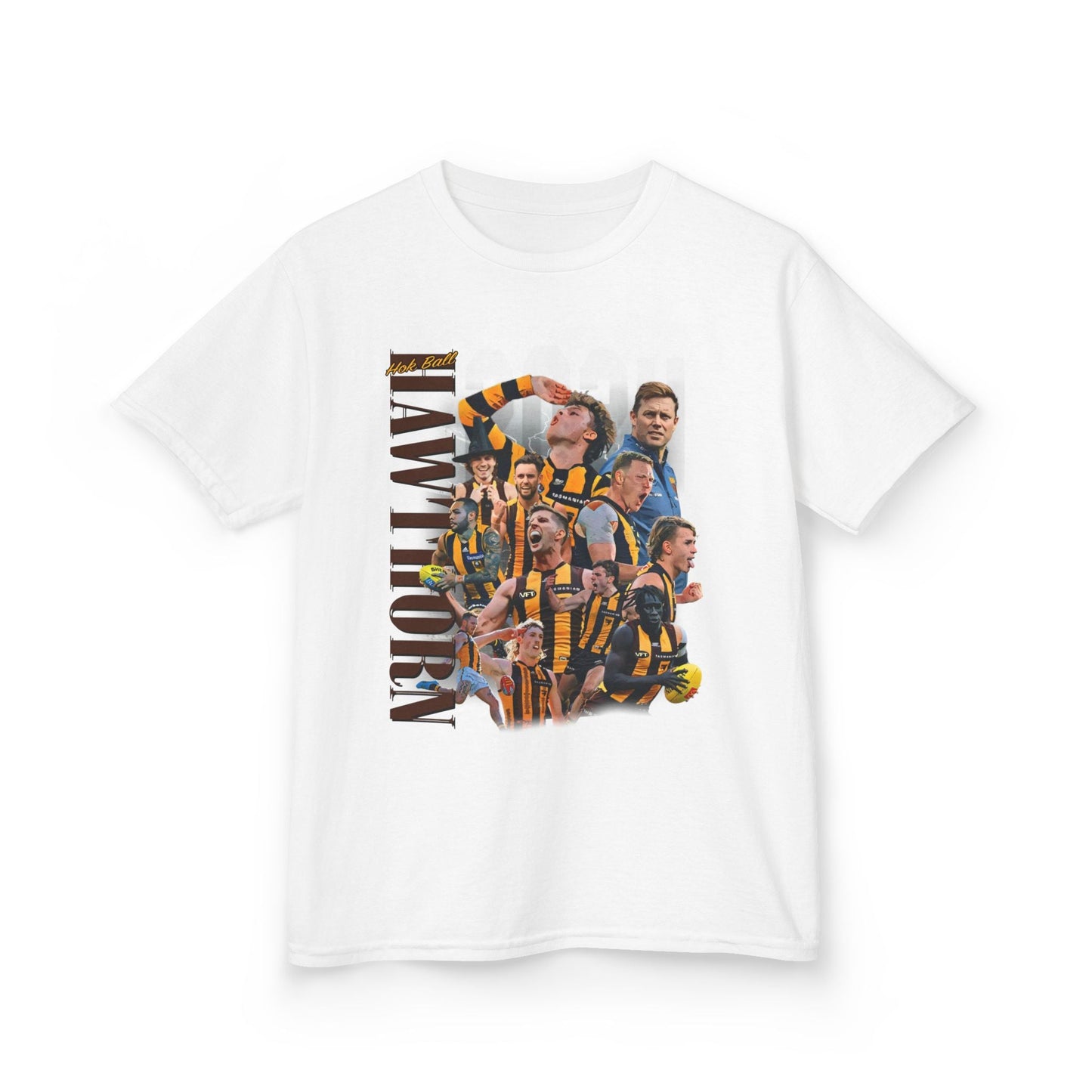 Hawthorn Hok Ball 2024 AFL Tee (Kids) - VFtees