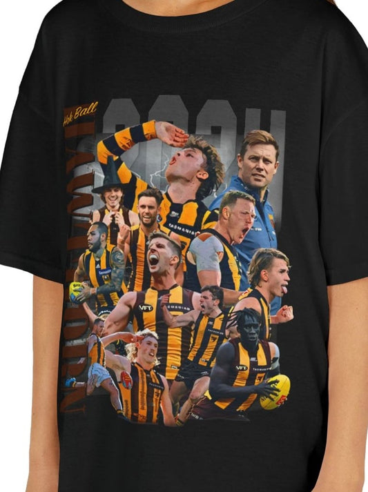 Hawthorn Hok Ball 2024 AFL Tee (Kids) - VFtees