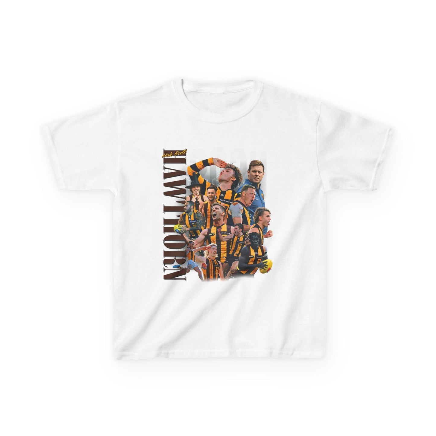 Hawthorn Hok Ball 2024 AFL Tee (Kids) - VFtees