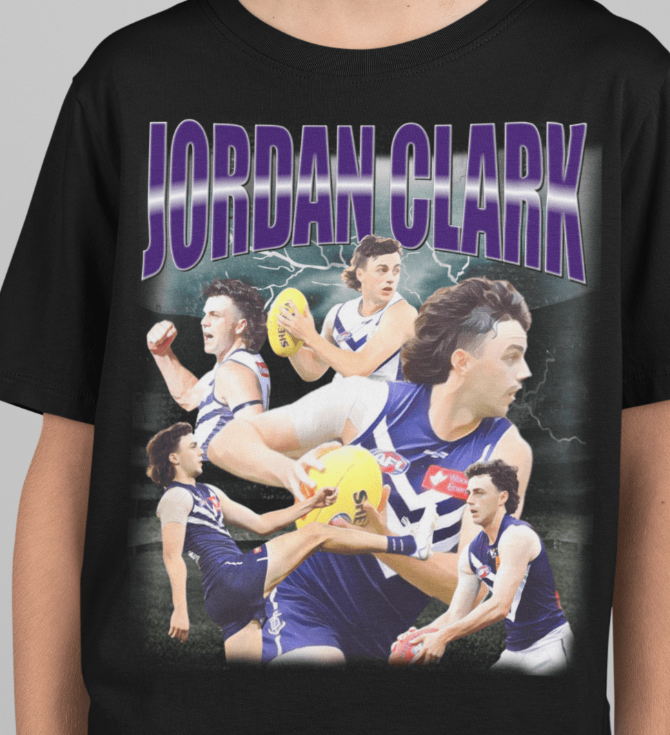 Jordan Clark Footy Graphic Tee (Kids) - VFtees