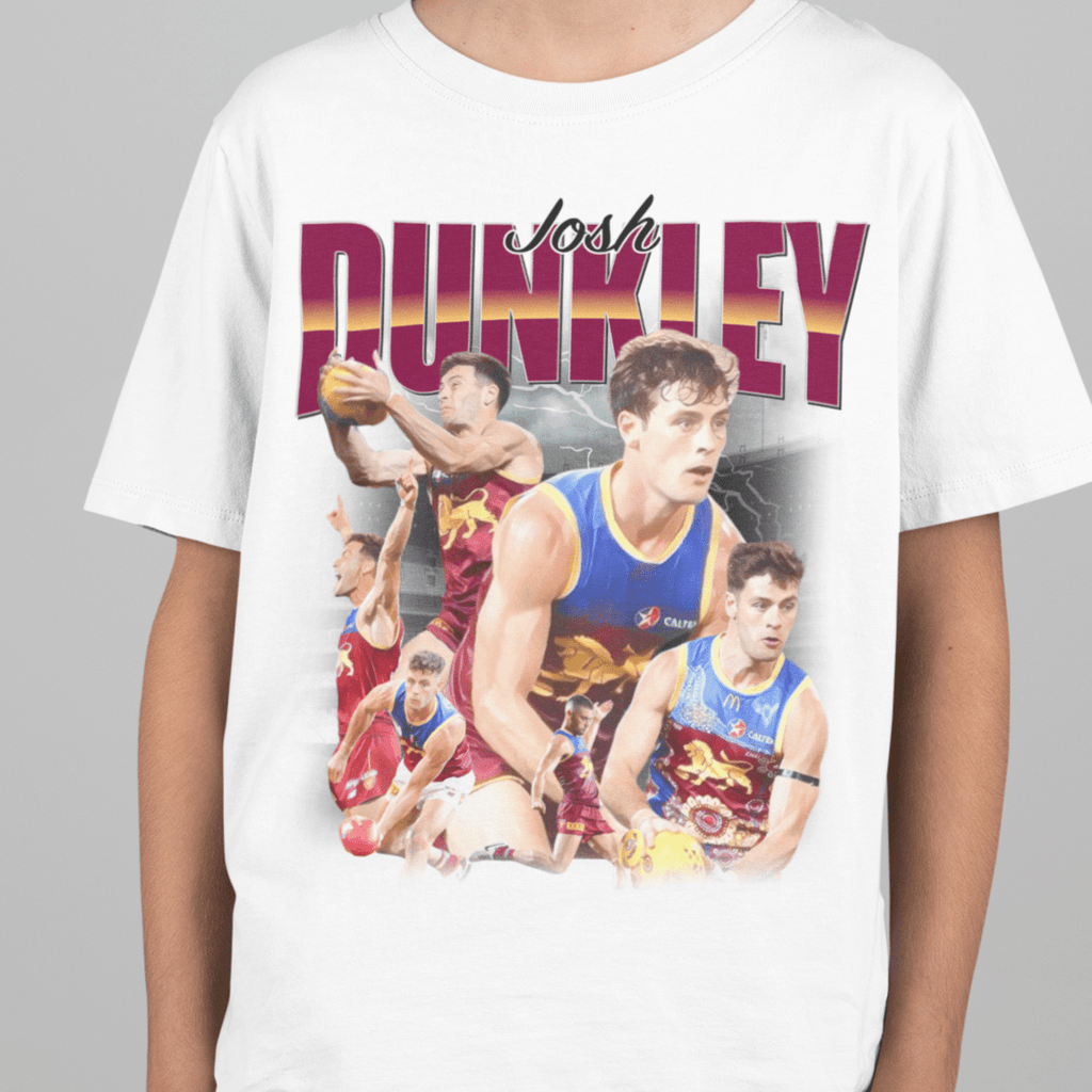 Josh Dunkley Brisbane Lions AFL Graphic Tee (Kids) - VFtees