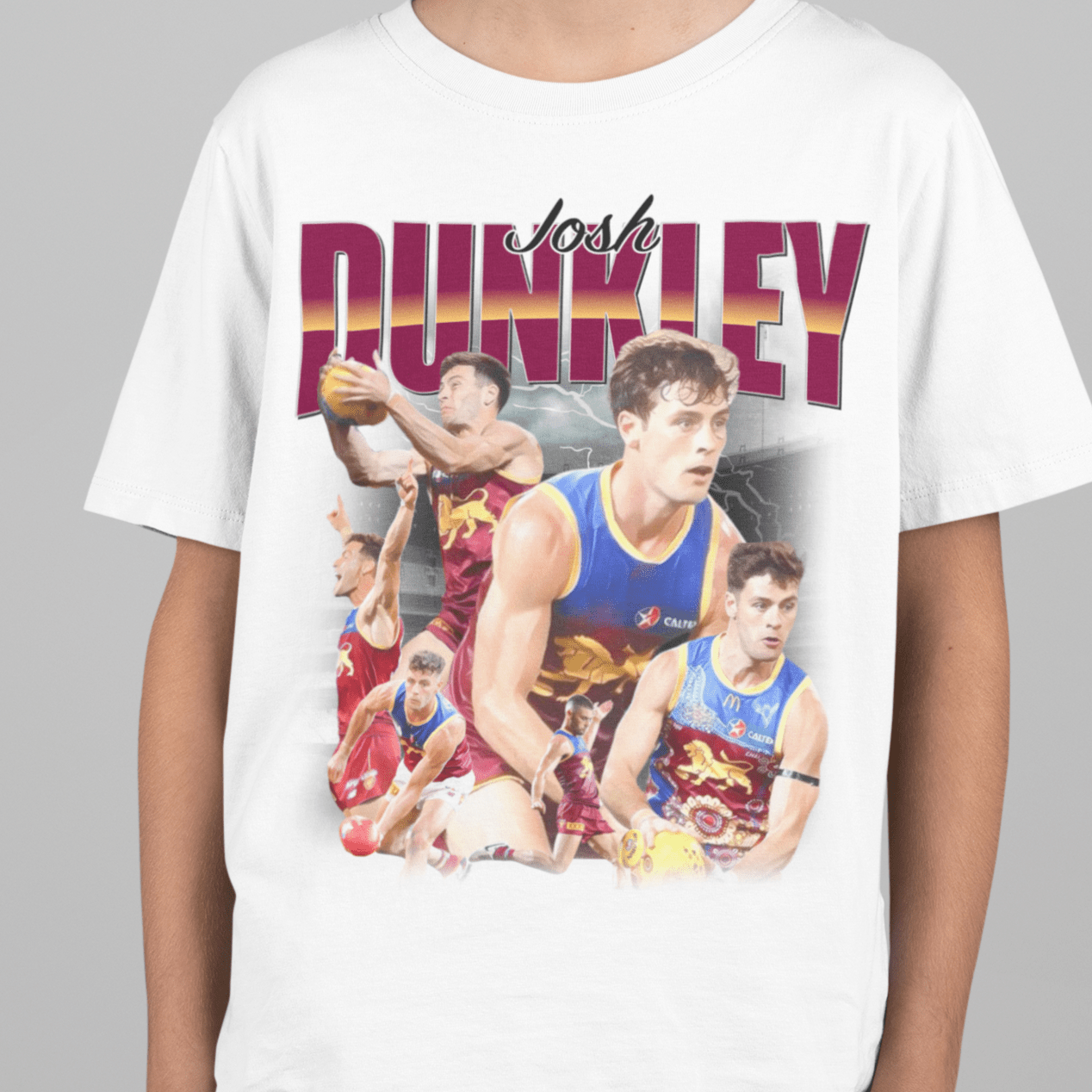 Josh Dunkley Brisbane Lions AFL Graphic Tee (Kids) - VFtees