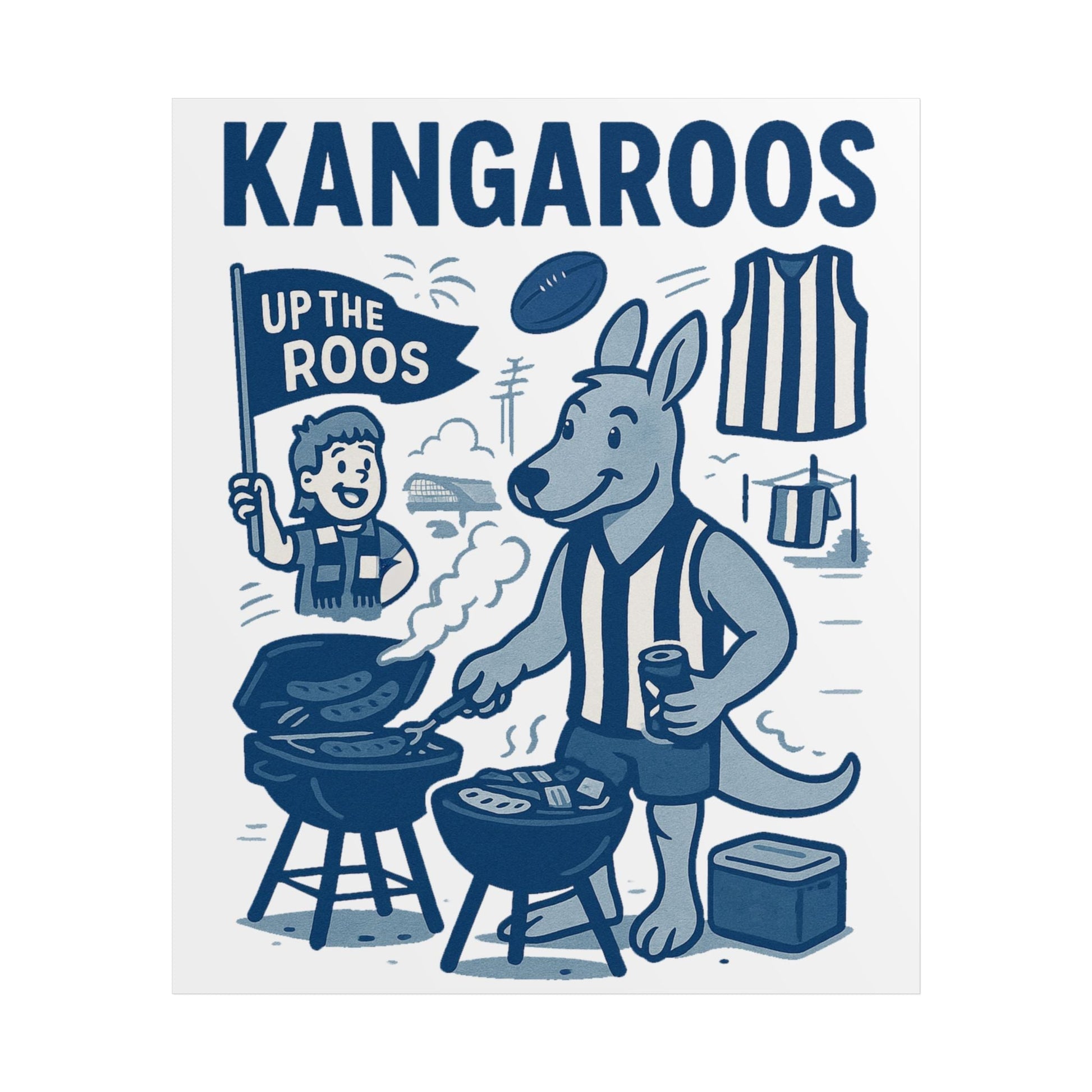 Kangaroos Vintage Wall Art (Limited Release) - VFtees